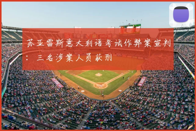 苏亚雷斯意大利语考试作弊案宣判：三名涉案人员获刑